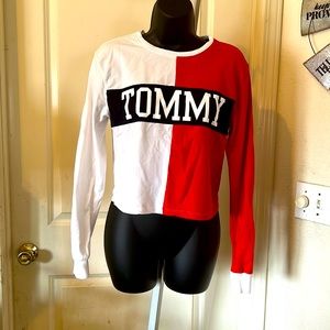 Tommy Hilfiger crop terry long sleeve